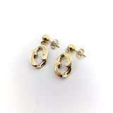 14K Signature Vintage Curb-Link Dangle Earrings Earrings Kirsten's Corner Jewelry 