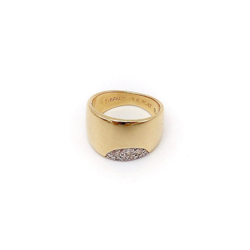 Vintage Tiffany 18K Gold & Platinum Diamond Ring Ring Kirsten's Corner 
