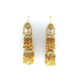 14K Chandelier Indian Wedding Earrings Earrings Kirsten's Corner Jewelry 