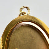 14K Gold Imperial Russian Locket with Rubies & Sapphires locket Kirsten's Corner Jewelry 