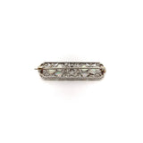 Edwardian Platinum Diamond & Opal Brooch or Pendant Brooch Kirsten's Corner Jewelry 