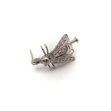 Platinum Art Nouveau Fly Pin w/ Emeralds & Diamonds Brooches, Pins Kirsten's Corner Jewelry 