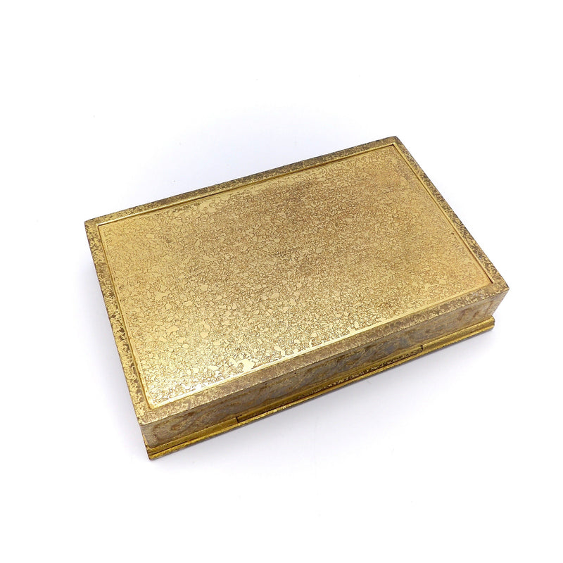 Tiffany Studios Bronze and Gold Dore Zodiac Desk Box Box Kirsten's Corner Jewelry 