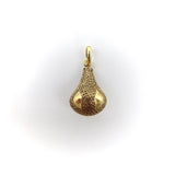 Etruscan Revival Pear Shaped Drop with Cannetille Work and Geometric Shapes Pendant, Charm Kirsten's Corner 