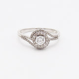 Vintage 18K White Gold & Diamond Ring Ring Kirsten's Corner Jewelry 