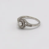 Vintage 18K White Gold & Diamond Ring Ring Kirsten's Corner Jewelry 