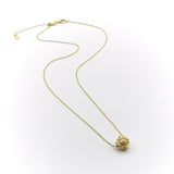 21K Gold Etruscan Revival Bead & 18K Gold Chain Necklace Necklace Kirsten's Corner Jewelry 