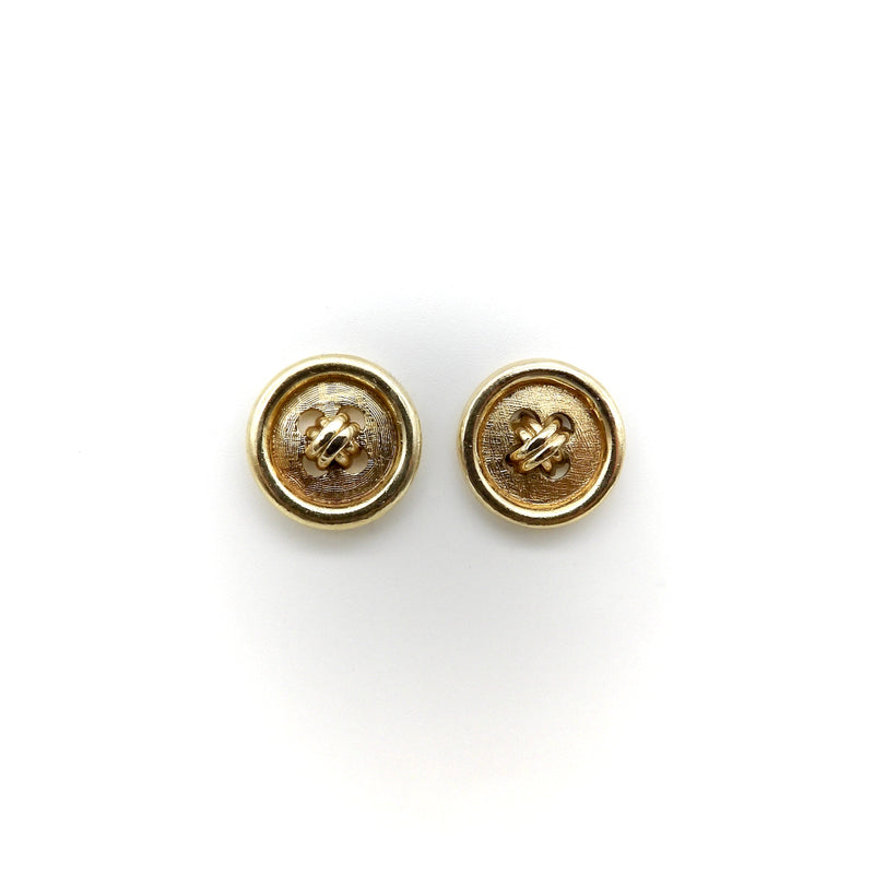 14K Gold Button Earrings Earrings Kirsten's Corner 