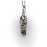 Victorian Sterling Silver Whistle on Bracelet Chain Kirsten's Corner 
