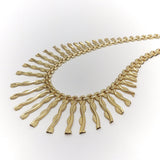 14K Gold Vintage Cleopatra Fringe Necklace Necklace Kirsten's Corner Jewelry 