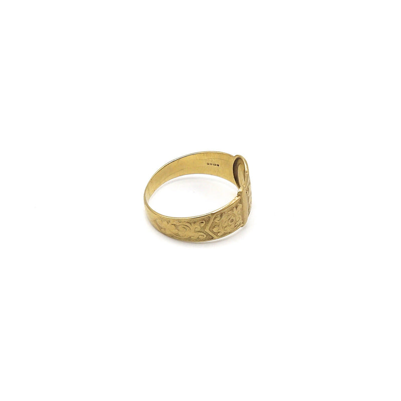Victorian 9K Gold Unisex Buckle Ring Ring Kirsten's Corner Jewelry 