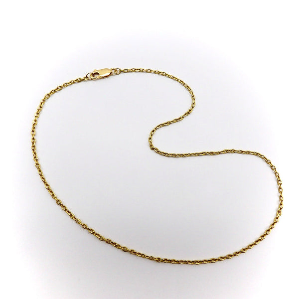 Vintage Handmade 22K Gold Belcher Link Chain Necklace Kirsten's Corner 