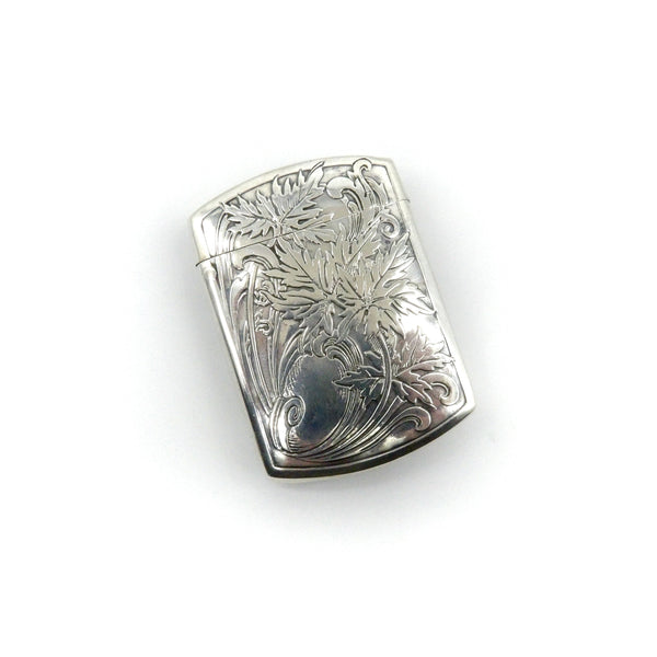 R. Blackinton Sterling Silver Match Safe with Foliate Details Objects of Virtue Kirsten's Corner 