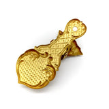 Victorian Hand Shaped Gilt Paperclip with Flowers on Sleeve Objects of Virtue Kirsten's Corner 