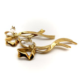 18K Gold Tiffany & Co. Elongated Ribbon Earrings Earrings Kirsten's Corner 