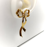 18K Gold Tiffany & Co. Elongated Ribbon Earrings Earrings Kirsten's Corner 