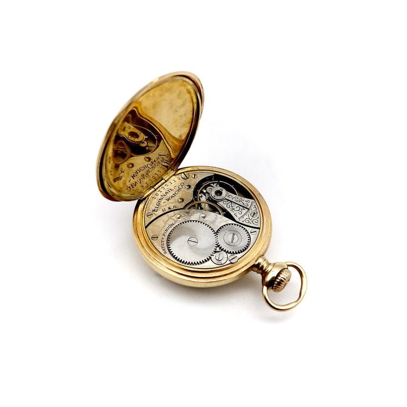 14K Gold Edwardian Elgin Pocket Watch Watch Kirsten's Corner 