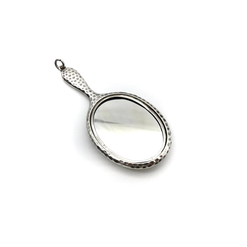 Sterling Silver Miniature Hand Mirror Objects of Virtue Kirsten's Corner 
