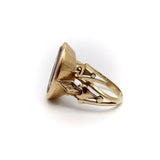 Victorian Amethyst Intaglio 14K Gold Signet Ring Ring Kirsten's Corner 
