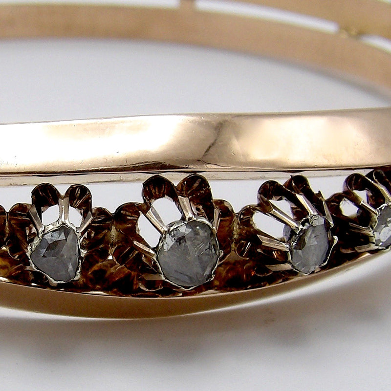 Victorian 14KT Rose Gold & Diamond Bracelet Bracelet Kirsten's Corner Jewelry 