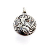 Margot De Taxco Zodiac Sterling Silver Gemeni Pendant Medallion Charm Kirsten's Corner Jewelry 