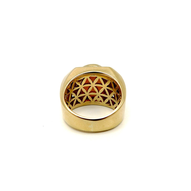 14K Gold Ethiopian Opal & Diamond Cocktail Ring Ring Kirsten's Corner Jewelry 
