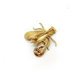 18K Gold & Diamond Chaumet Bee Brooch or Pendant Brooch Kirsten's Corner Jewelry 
