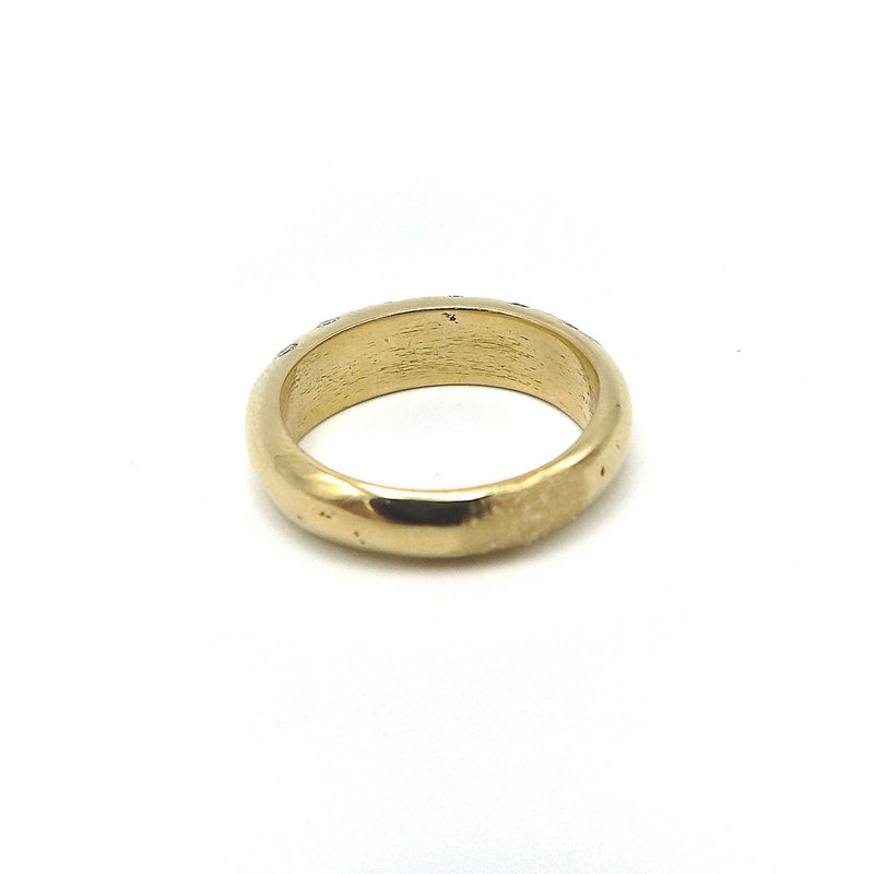 18K & Diamond Contemporary Dome-Shaped Ring Ring Kirsten's Corner Jewelry 