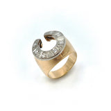 18K Gold & Diamond Unisex Horseshoe Ring Ring Kirsten's Corner Jewelry 