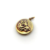 14K Gold & Ruby Victorian Inspired Signature Boar Pendant-Charm Pendant, Charm Kirsten's Corner Jewelry 