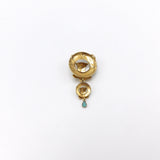 Etruscan Revival 14K Gold and Turquoise Pendant Pendant Kirsten's Corner Jewelry 