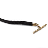 Victorian 10K Gold and Black Hair Watch Fob, circa 1850 Fob Kirsten's Corner Jewelry 