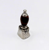 Antique Sterling Silver & Black Agate Intaglio Seal Objects of Virtue Kirsten's Corner Jewelry 