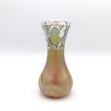 Rindskopf Glass Vase with Sterling Silver Overlay, circa 1900 Decor Kirsten's Corner 