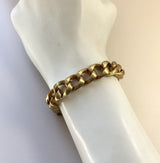 Vintage 14K Gold Zelman & Friedman Florentine Curb Link Bracelet