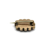 14K Gold Georgian Mourning Pin with Purple Paste Stones Brooches, Pins Kirsten's Corner 