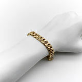 Vintage 14K Gold Chunky Curb Link Bracelet Bracelet Kirsten's Corner 