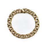 Vintage 14K Gold Flattened Double Link Bracelet Bracelet Kirsten's Corner 