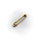 14K Gold Platinum Topped Old Mine Cut Diamond Bar Pin Brooches, Pins Kirsten's Corner 