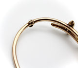 14K Rose Gold Etruscan Revival, Pearl, and Ruby Bracelet Bracelet Kirsten's Corner Jewelry 