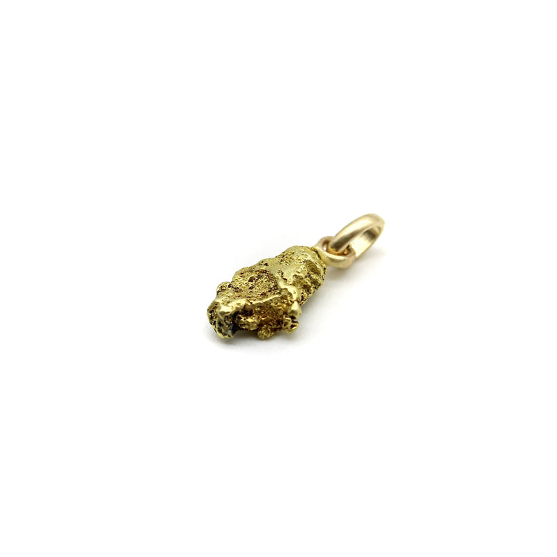 22K Gold Nugget Charm with 14K Gold Bail Pendant, Charm Kirsten's Corner 