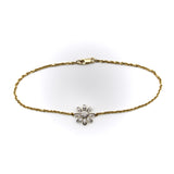 14K Gold Diamond Daisy Bracelet Bracelet Kirsten's Corner 