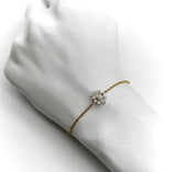 14K Gold Diamond Daisy Bracelet Bracelet Kirsten's Corner 