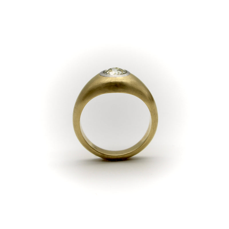 18K Gold and Diamond Signature Gypsy Ring Rings Kirsten's Corner 