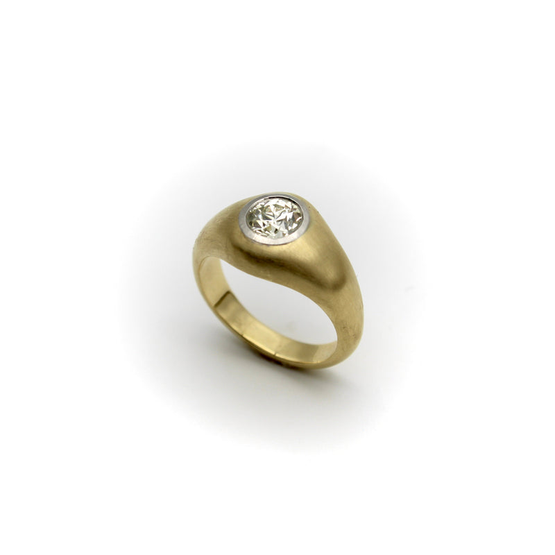 18K Gold and Diamond Signature Gypsy Ring Rings Kirsten's Corner 