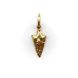 14K Gold Signature Arrowhead Charm Pendant, Charm Kirsten's Corner 