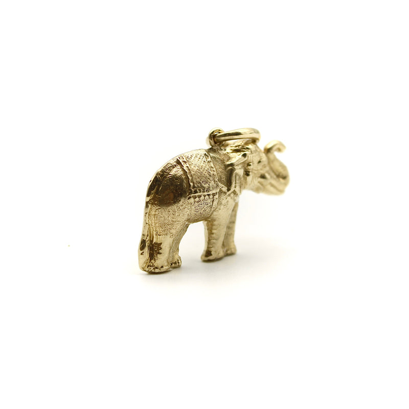14K Gold Signature Elephant Pendant Pendant, Charm Kirsten's Corner 
