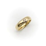 Victorian 14K Gold Band with Flush Set Diamond Ring Kirsten's Corner Jewelry 