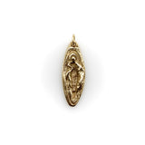 14K Gold Women’s Empowerment Vulva Pendant Charm Pendant, Charm Kirsten's Corner 