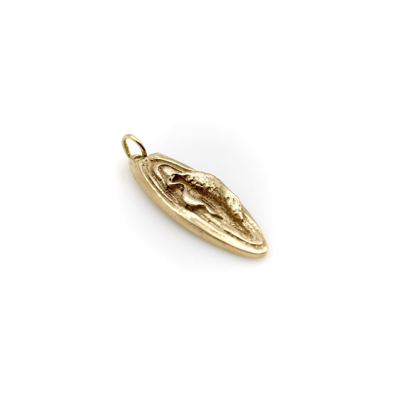 14K Gold Women’s Empowerment Vulva Pendant Charm Pendant, Charm Kirsten's Corner 